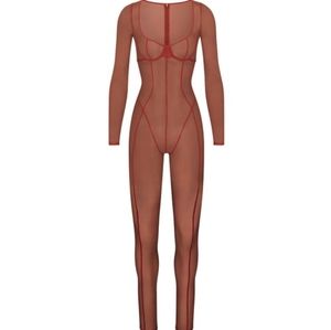 Skims Ultrafine Mesh Catsuit Chile